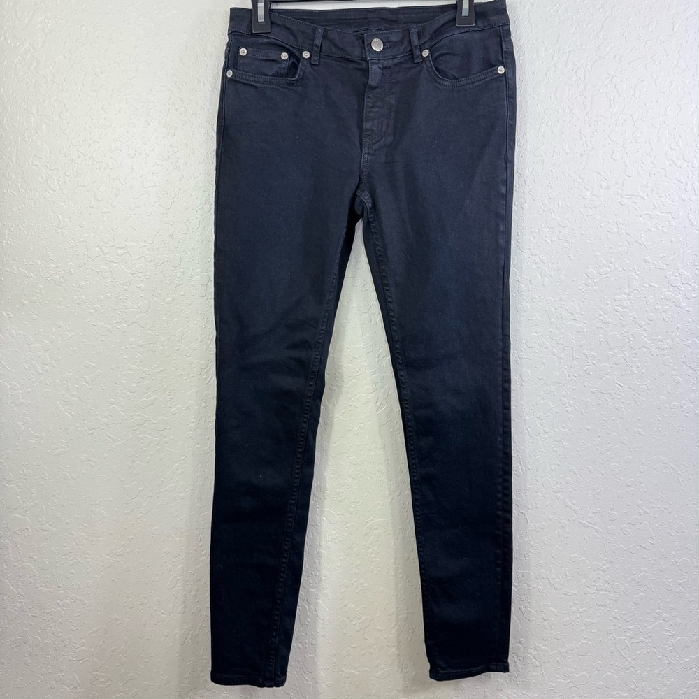 BLK DNM Jeans Black Skinny Fit Women Size 29x30 Cotton Spandex‎
